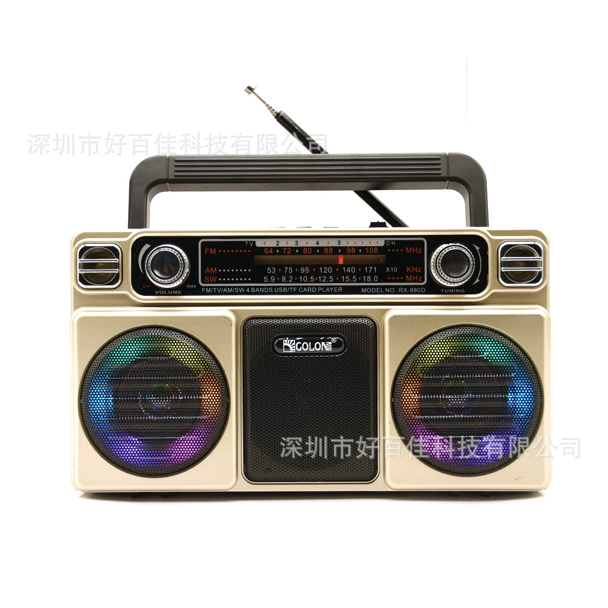 Amazon Ретро Bluetooth портативный динамик внешней торговли 4 полосы TF карта/USB радио