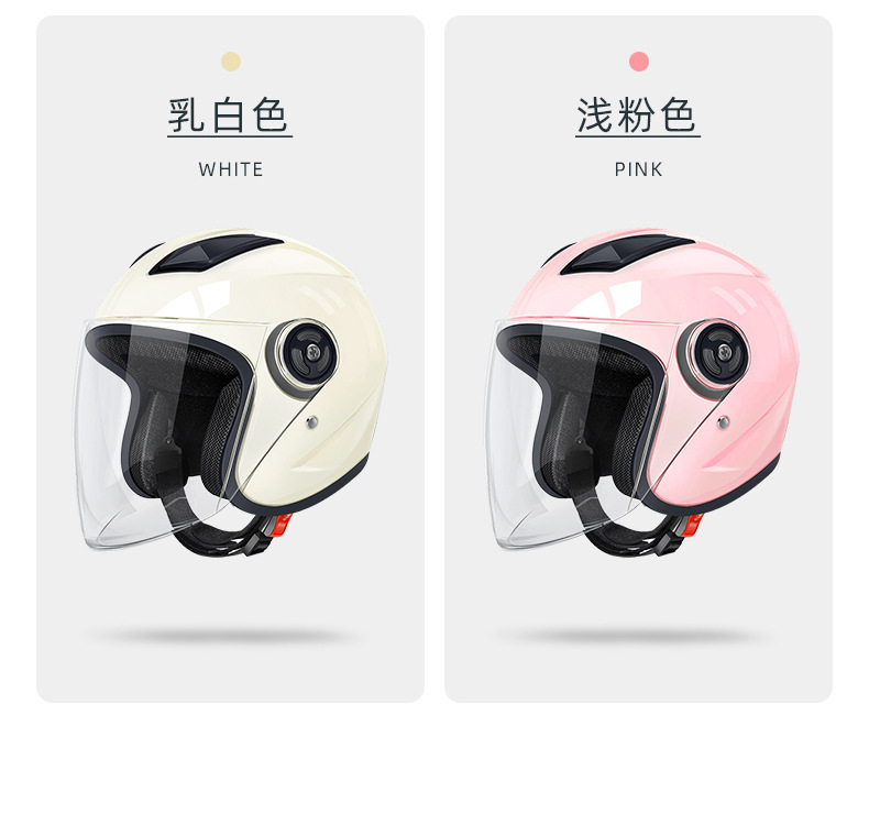 Helmet for Men, Winter Warm and Windproof, Suitable for All Seasons, Half Helmet, Safety Helmet, 3C New National Standard Electric Vehicle Helmet