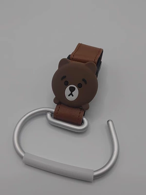 Alloy Hanging Bag Hook, Other Electric Vehicle Accessories - aluminum-alloy-hook-little-black-bear-hook-brown-single