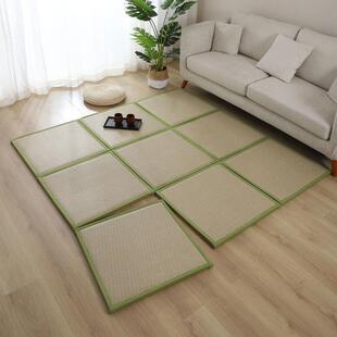 Japanese-Style Thickened Rattan Mat Carpet Summer Children's Crawling Mat Tatami Mat Living Room Balcony Bedroom Floor Mat