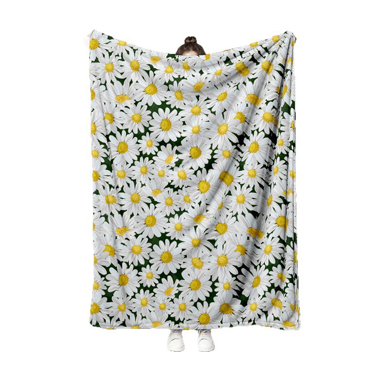 Cross-border girasol logo franela manta oficina siesta impresión sofá manta manta TV manta manta