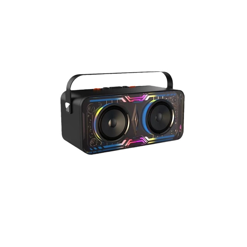 クロスボーダー屋外ポータブル Bluetooth スピーカー透明でカラフルな RGB ポータブルスマートフォンワイヤレス充電スピーカー|undefined