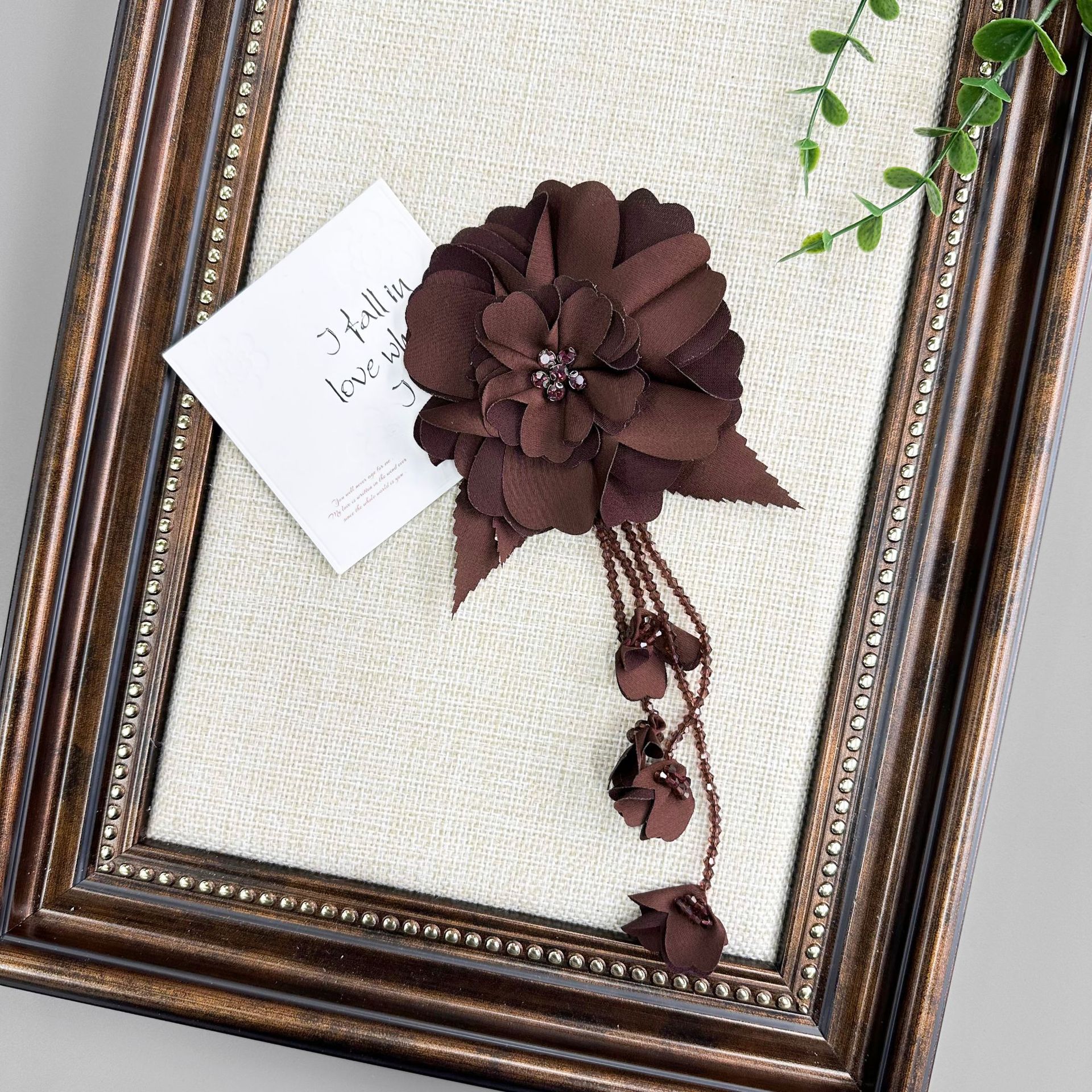 pétalos multicapa estereoscópicos frescuras flores de cristal pines cosidos a mano ropa DIY accesorios para el cabello sombreros cortinas