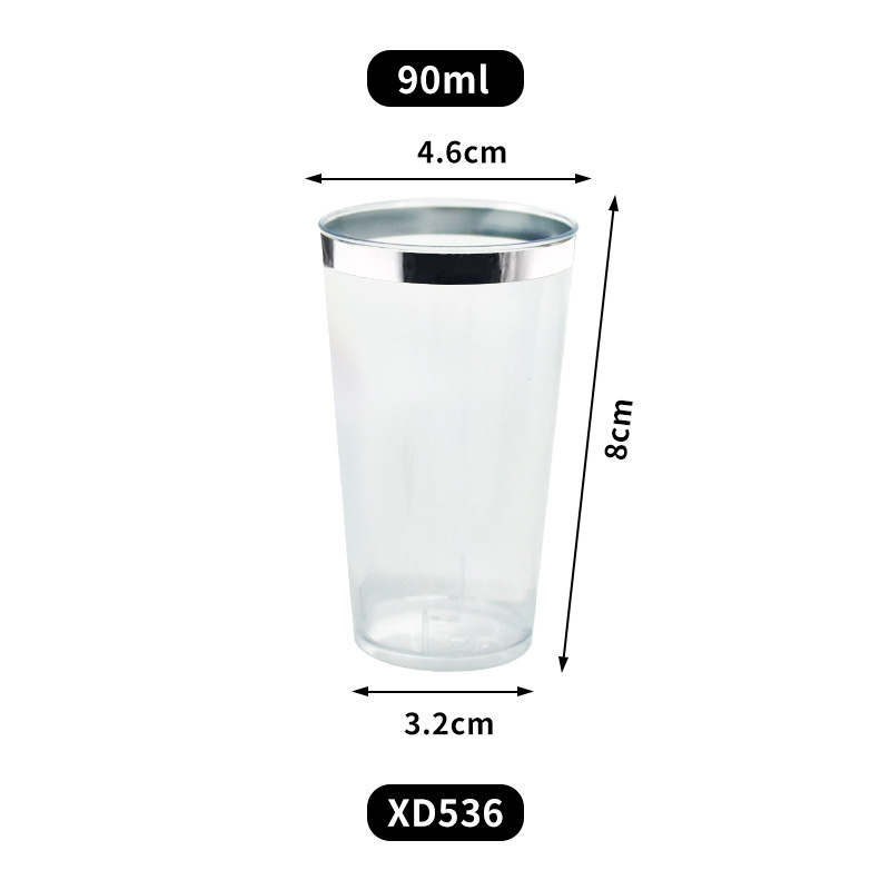 Amazon transfronterizo desechable PS taza de plástico transparente dura taza de pastel de mousse taza cuadrada con cubierta y cuchara conjunto