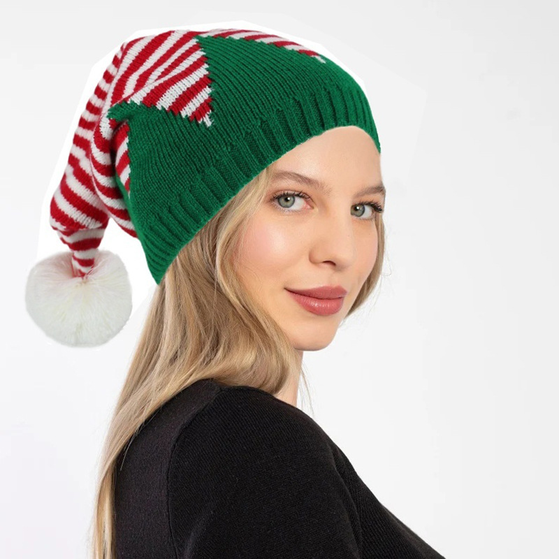 Nuovo cappello di Natale lavorato a maglia cappello invernale per adulti cappello decorativo festivo per adulti produttori vendita diretta_voghion.com