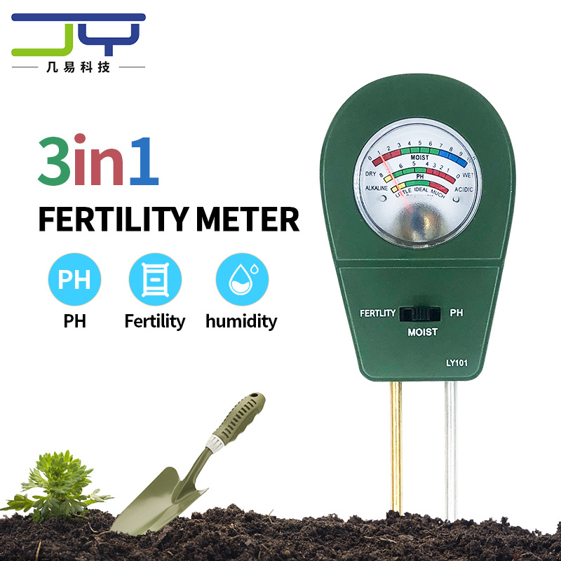 土壤肥力检测仪ph值养分湿度计酸碱度肥力测试仪花草花盆植物盆栽