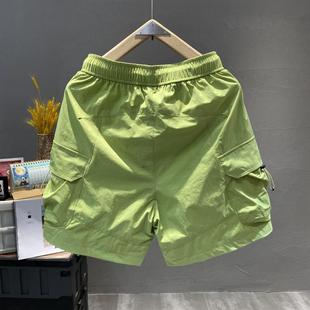 Summer New Men's Cargo Shorts Wholesale for Foreign Trade, Stylish Loose Beach Casual Shorts for Teenagers
