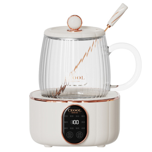 Multifunctional health pot glass boiling cup office hot water heating split electric stew cup heating insulation electric cup