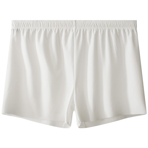 Men's thin, breathable, loose ice silk briefs, A-socket shorts for boys, plain color, simple sportswear, home four-square shorts