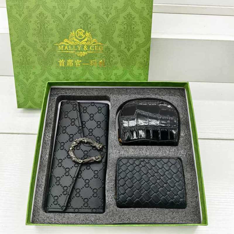 Cross-Border Hot-Selling Holiday Gift Three-Piece Gift Box Set Long Wallet Accordion Card Holder Complete Gift Box Set Cross-Border Hot-Selling Holiday Gift Three-Piece Gift Box Set Long Wallet Accordion Card Holder Complete Gift Box Set