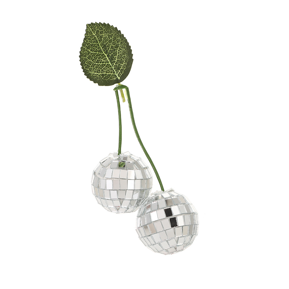 クロスボーダーのホットタイプのディスコボールのさくらんぼの装飾品は誕生日パーティーのパーティーに鏡のボールを飾って葉の道具を持ちます。