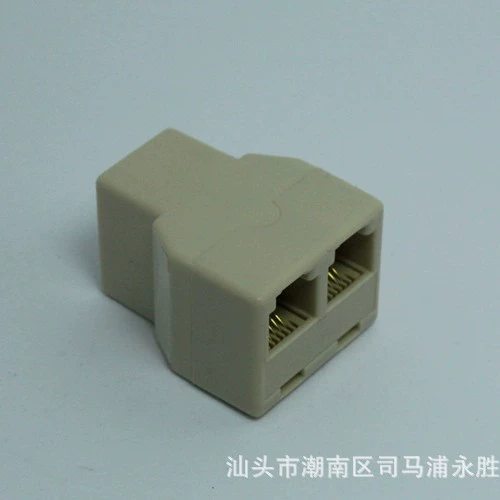 Профессиональный производитель Телефонный адаптер RJ11 тройник 6P4C Телефонный трехходовой