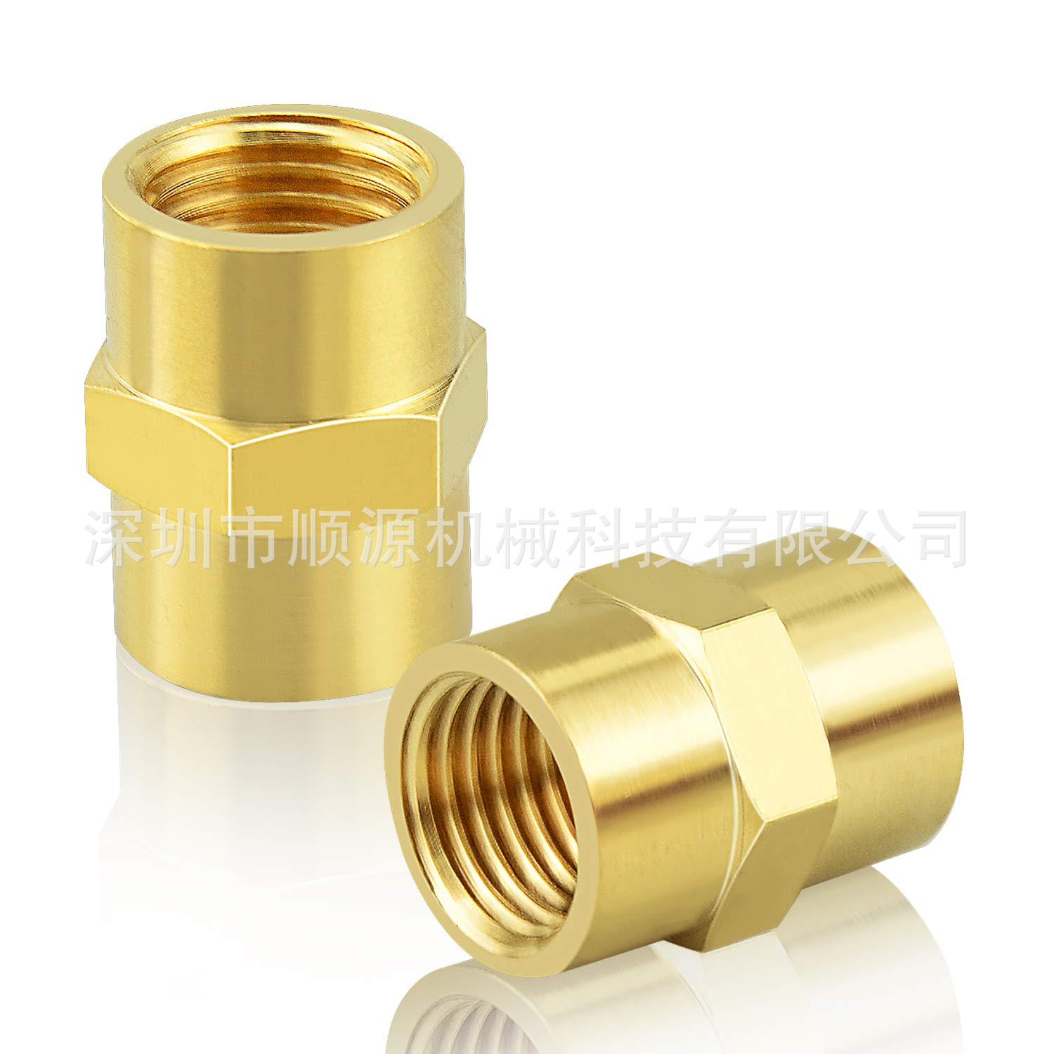 3/4NPT全铜内丝接头 外螺纹六角接头外螺纹对丝接头 高压内丝接头