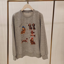 2025秋季新款女装百搭宽松休闲显瘦卡通印花卫衣上衣女3G8701521