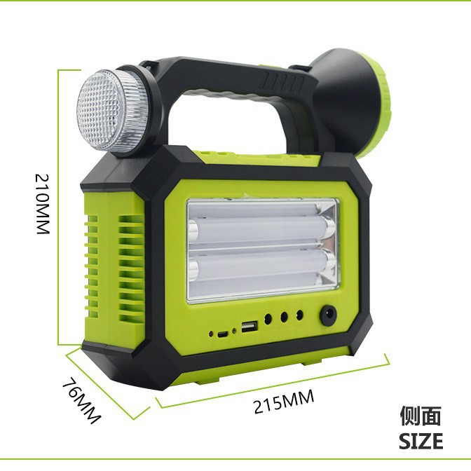 Sistema solar de iluminación de camping al aire libre multifuncional de emergencia doméstica carga portátil de ahorro de energía proyector al por mayor