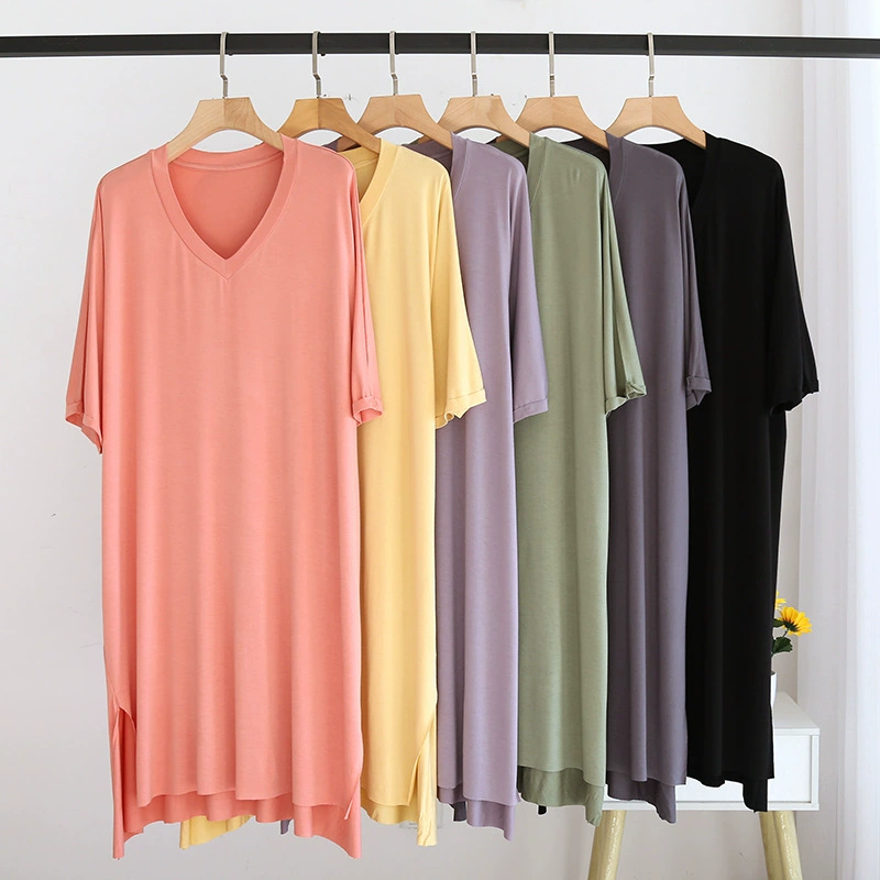 Summer thin long colored knitted pijama, custom-made
