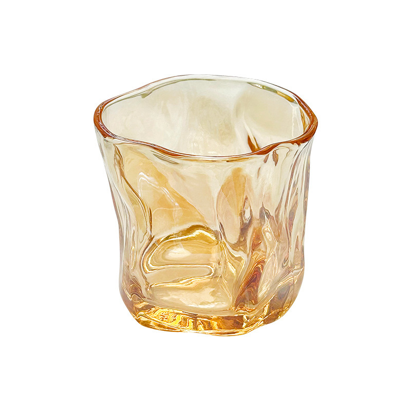 Vaso de agua potable de alto valor Vaso de vino de whisky Taza femenina Taza retorcida Taza de bebida colorida Taza de café casera