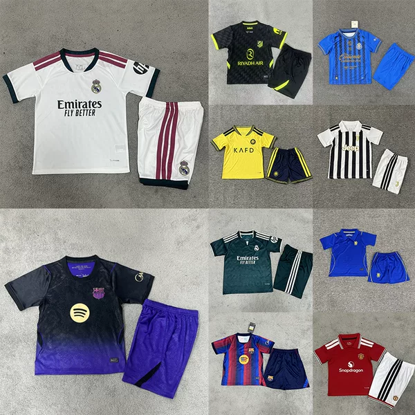 26 Club Barcelona Real Madrid Al Nassr Arsenal Miami Ajax Kids Fan Edition Set