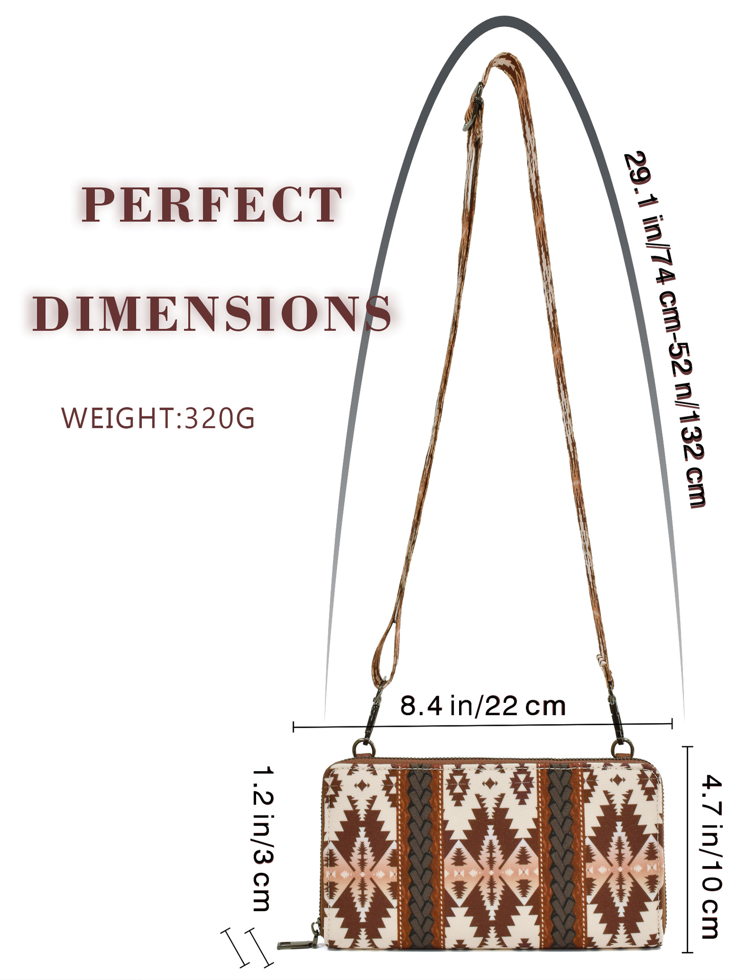 Women's Canvas Printing Ethnic Style Square Zipper Shoulder Bag Crossbody Bag display picture 31