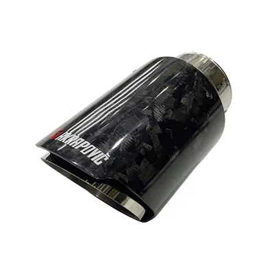 tail throat muffler satin carbon | Exhaust pipe - inner-diameter-60-89-silver-tube-silver-foil