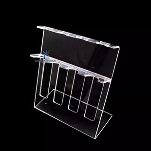 4-Position Pipette Holder Plexiglass Oblique Hanging Gun Holder Suitable for Da Long Finnish Pipette Holder