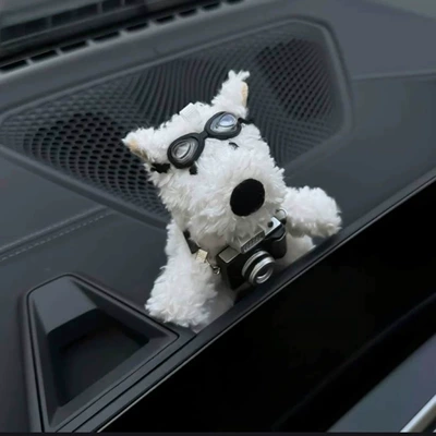 Car ornaments West Highland White Terrier - flying-mirror-camera-west-highland-lying-screen