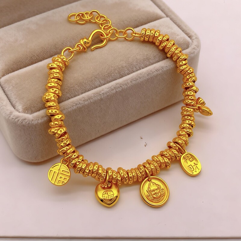 Yellow Fortune God Light Luxury Style Braided Bracelet New Model Gold-Plated Animal Woven Bracelet Wholesale