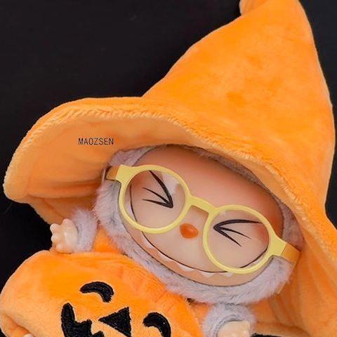一代二代拉布布万圣节南瓜玩偶娃衣可爱万圣黑猫玩偶搪胶公仔换装|undefined