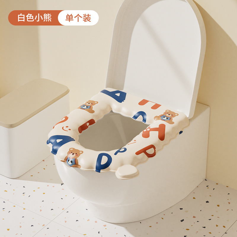 トイレマット 防水EVAトイレシート 冬用トイレカバー シートリング 四季通用マット 保温 洗濯不要|undefined