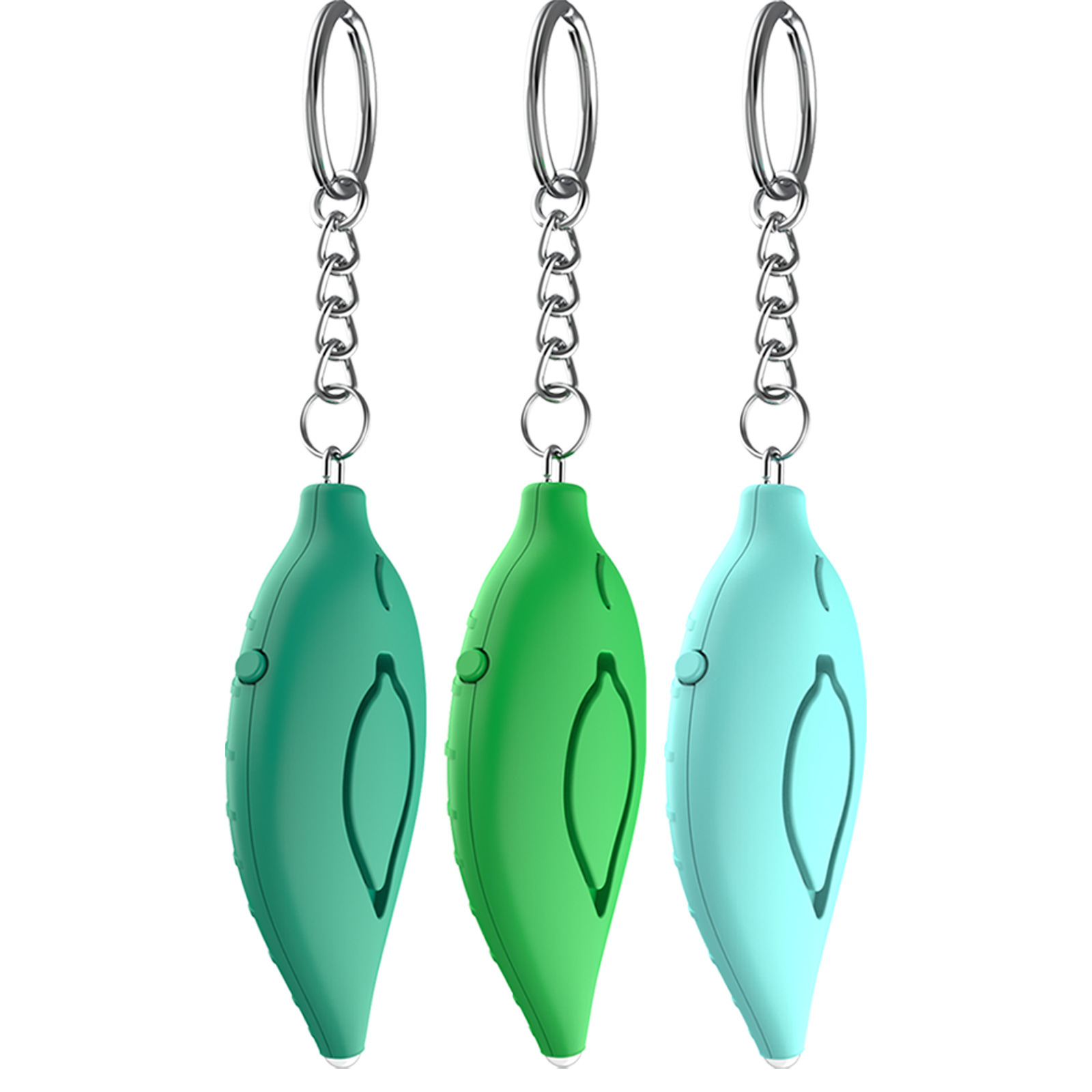 Alarma Personal Forma de Hoja MP-A01 con Luz LED 130 dB para Estudiantes y Adultos Mayores