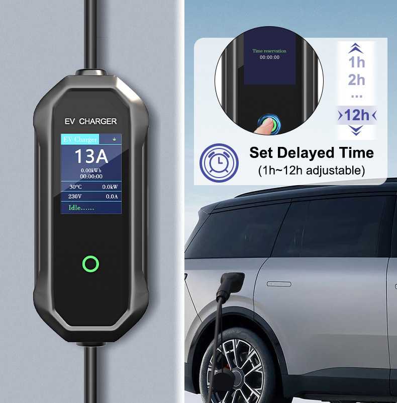 3.5Kw On-Board Charger British Standard 13A Portable Charging Gun for New Energy Vehicles