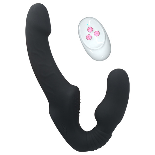 Lesbian double-headed dragon vibration simulation male organ female wireless remote fake penis adult sex toy