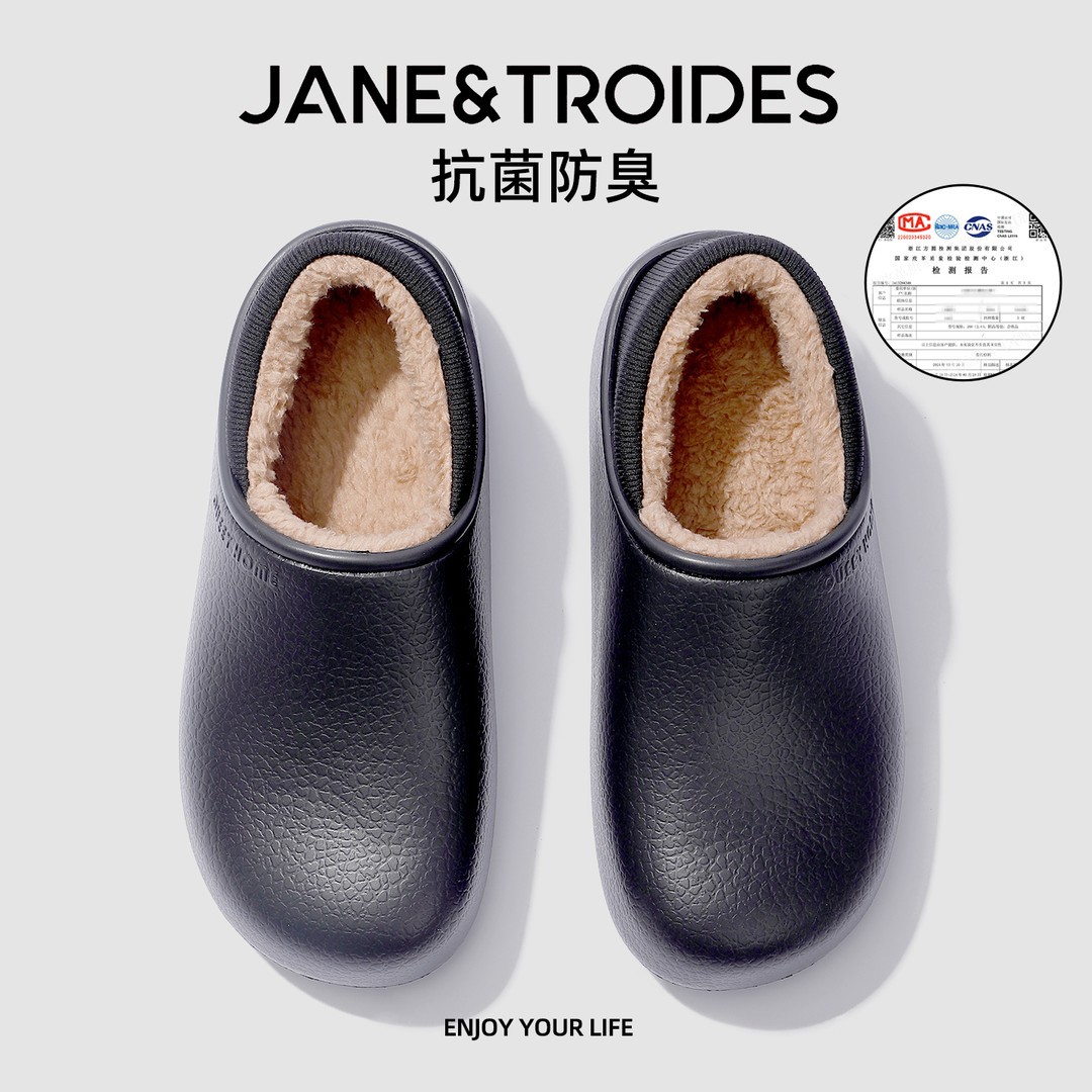 Scarpe Birkenstock da uomo 2026 autunno e inverno nuovo stile più velluto e ispessimento per tenere al caldo scarpe di cotone con una gamba sola con pantofole di cotone da indossare all'aperto