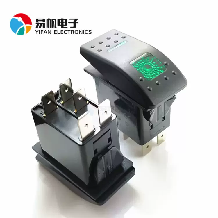 12VLED汽车改装开关 翘板开关 汽车门泵开关 游艇房车改装开关