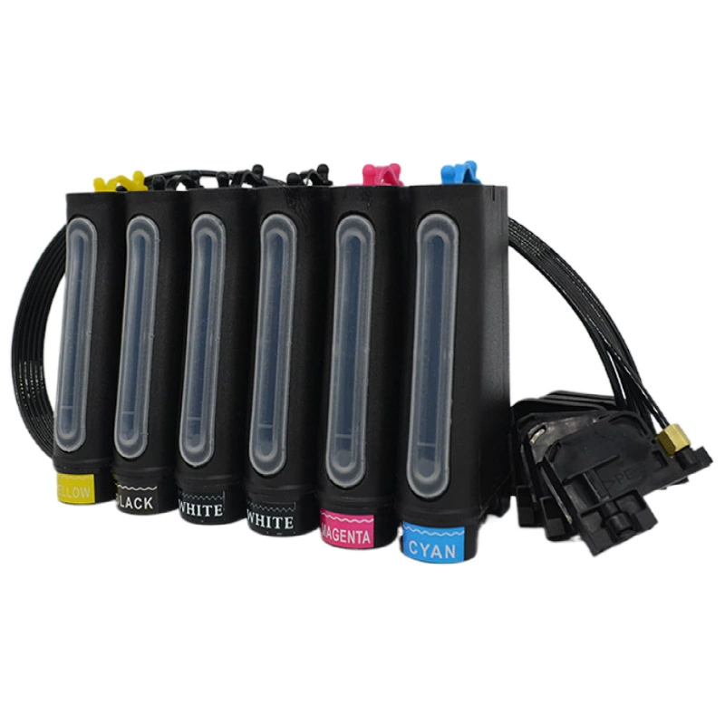 Мешок с чернилами для УФ-принтера, непрерывная подача, подходит для Epson R330L805L1800 1390, черный мешок с чернилами, трубка с чернилами, непрерывная подача