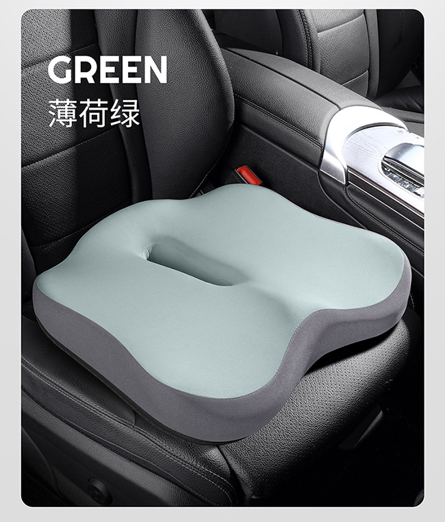 Hip Protection Car Seat Cushion for Female Drivers, Height-Increasing and Pressure-Relieving Butt Cushion, Office Chair Beauty Cushion, Memory Foam Car Seat Cushion
