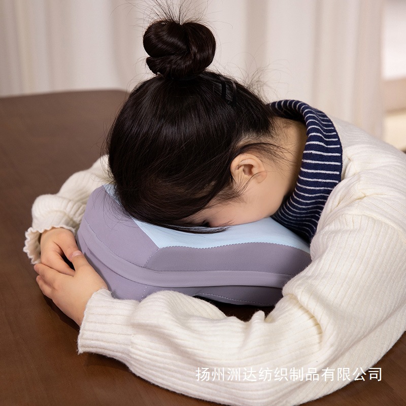 Almohada Ergonómica para Siesta de Escritorio Espuma de Memoria Desmontable para Oficina y Escuela