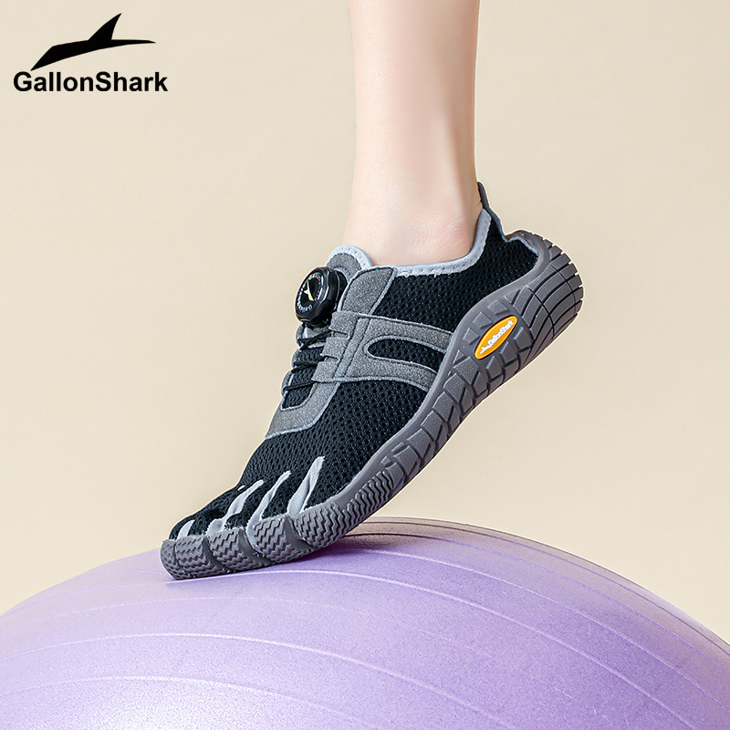 Goron Shark Couple's Five-Finger Shoes Indoor Comprehensive Sports Fitness Shoes Squat Weightlifting Yoga Thumb Valgus Barefoot Shoes