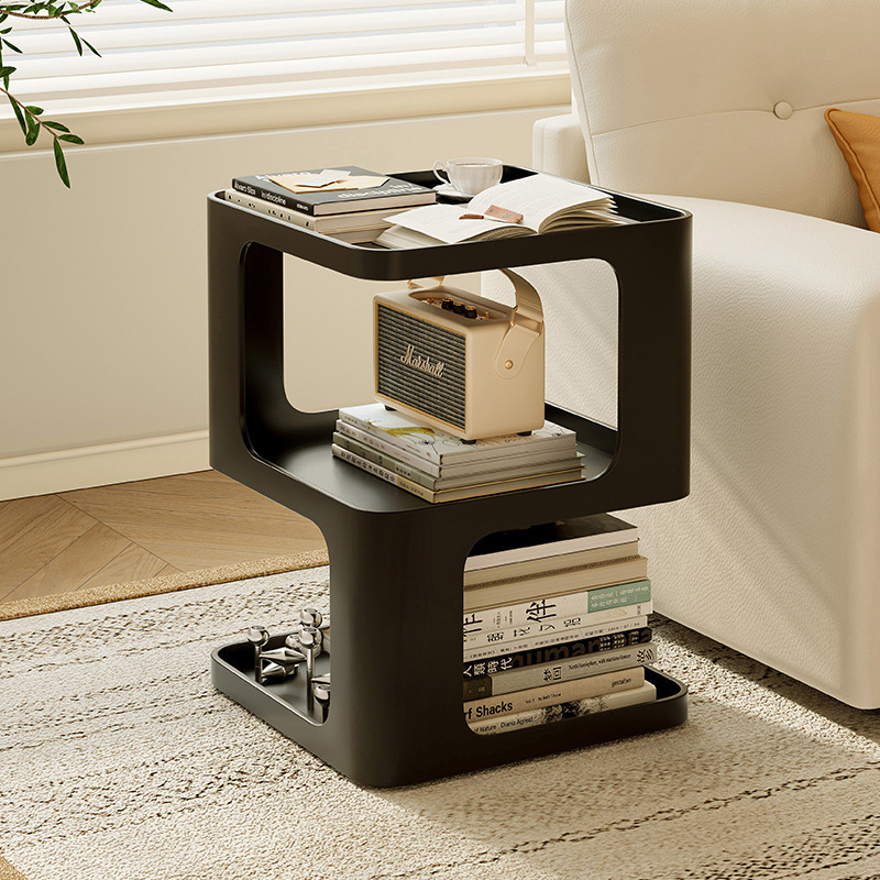 Mesa lateral de lujo ligera, sofá, armario lateral, sala de estar para el hogar, apartamento pequeño, mesita de noche creativa, mini mesa de centro pequeña de alta gama, mesa de té