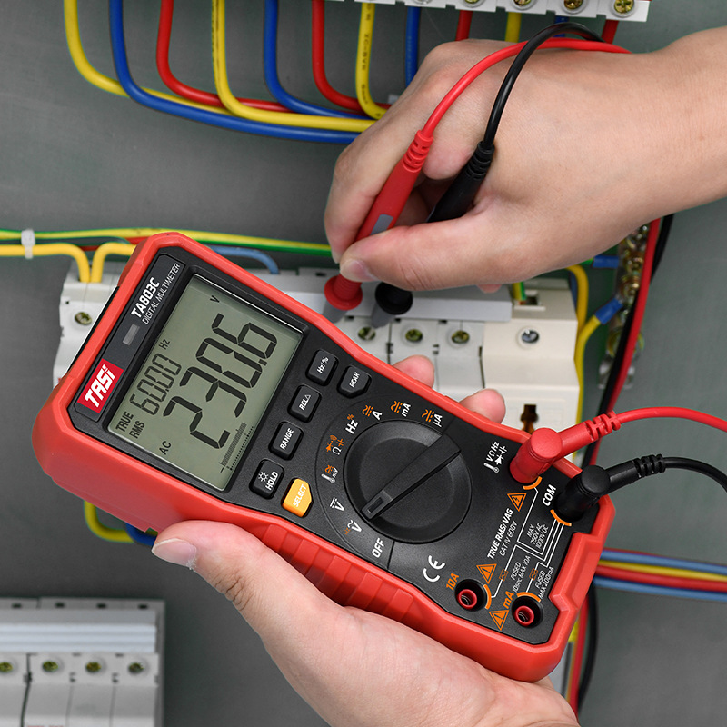 特安斯万用表TA803数字高精度万能表 数显式家用多功能电工万能表