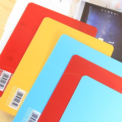 Deli 9353 writing pad exam paper copy a4 plastic pad cardboard 297*210mm wholesale