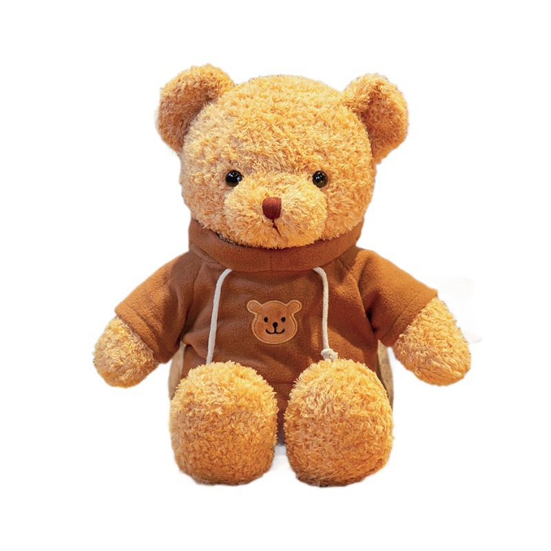 Vestido Teddy Bear muñeca abrazando oso muñeca niña lindo regalo oso pequeño puede hacer logotipo peluche juguetes ropa