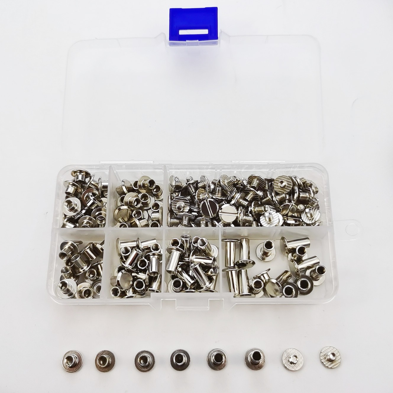 Plata blanco * 90 sets de 6 tamaños (15 sets para cada tamaño)