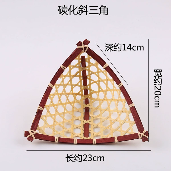 T^Handmade bamboo weaving products Bamboo weaving products Creative decoration Home dustpan tray Household small bamboo tray round