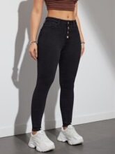 J 11658 Stretch Straight Leg Jeans ��ɫֱͲţ�п� ����