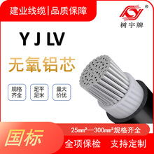 YJLV1芯铝芯电线电缆国标厂家批发25平方16m2光伏电缆电线太阳能