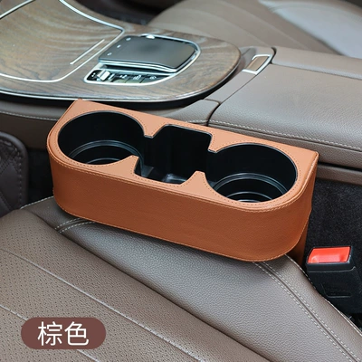 Car cup holder/beverage holder car multifunctional water cup holder - brown
