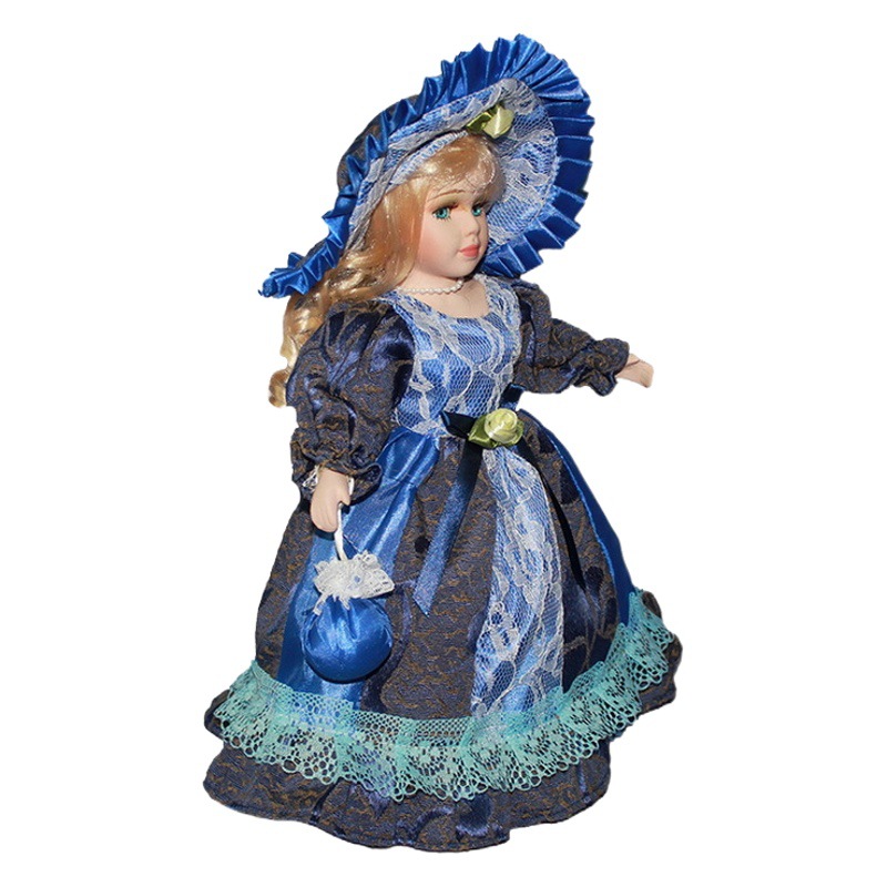 Venta caliente transfronteriza europea y americana corte estilo victoriano muñeca de cerámica decoración del hogar regalo muñeca colección muñeca