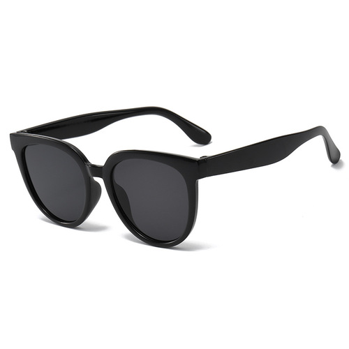 Xu Hongdou's same style sun protection UV small round white sunglasses for women with trendy square round faces and slimming sunglasses for women driving