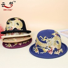 6067�����ŷ縴�Ž�ɫ�����廨ñ��͸��Բ����ñ�����赸��̨ñ